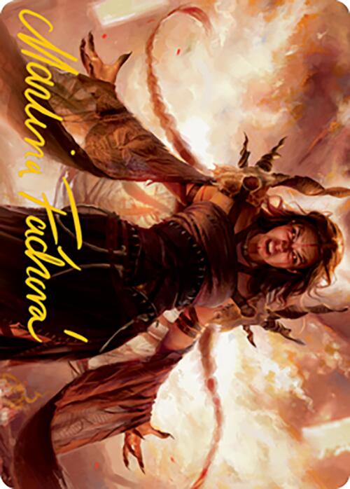 Image of Dragon's Rage Channeler Art Card (Gold-Stamped Signature) [Modern Horizons 2 Art Series]
