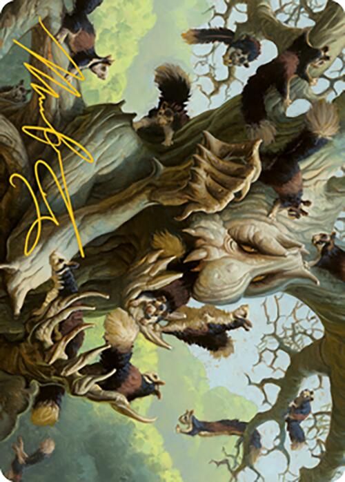 Image of Scurry Oak Art Card (Gold-Stamped Signature) [Modern Horizons 2 Art Series]
