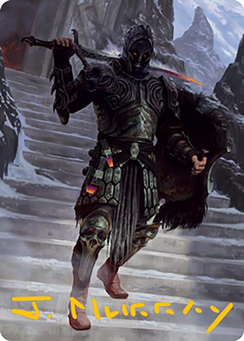 Image of Dakkon, Shadow Slayer Art Card (49) (Gold-Stamped Signature) [Modern Horizons 2 Art Series]