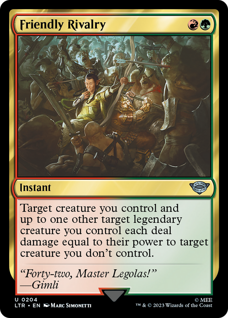 Image of Friendly Rivalry [The Lord of the Rings: Tales of Middle-Earth]