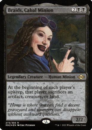 Image of Braids, Cabal Minion (Foil Etched) (MH2-273) - Modern Horizons 2 Foil