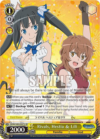 Image of Rivals, Hestia & Lili (DDM/S88-E007R SR) [Is it Wrong to Try to Pick Up Girls in a Dungeon?]
