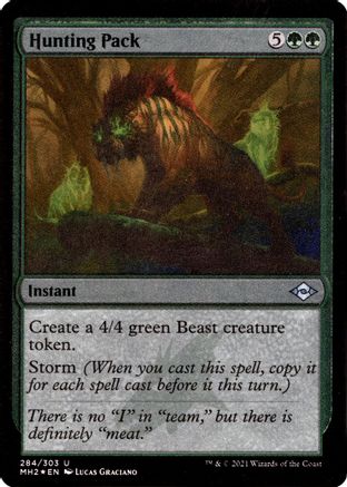 Image of Hunting Pack (Foil Etched) (MH2-284) - Modern Horizons 2 Foil