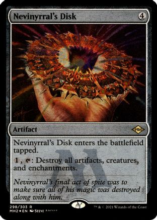 Image of Nevinyrral's Disk (Foil Etched) (MH2-298) - Modern Horizons 2 Foil