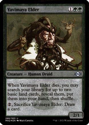 Image of Yavimaya Elder (Foil Etched) (MH2-288) - Modern Horizons 2 Foil