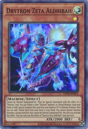 Image of Drytron Zeta Aldhibah [OP16-EN012] Super Rare