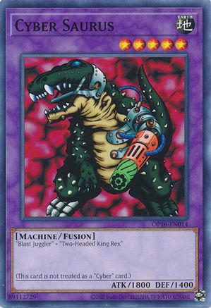 Image of Cyber Saurus [OP16-EN014] Common