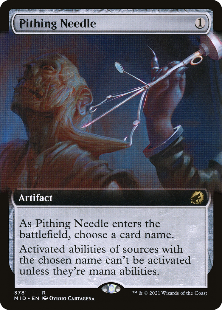 Image of Pithing Needle (Extended Art) [Innistrad: Midnight Hunt]