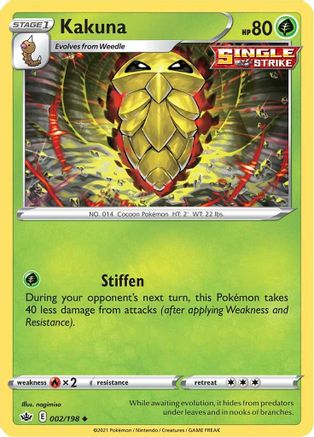 Image of Kakuna (002/198) [Sword & Shield: Chilling Reign]