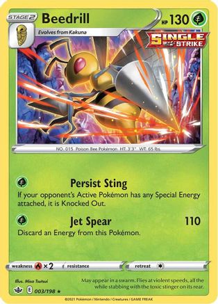 Image of Beedrill (003/198) [Sword & Shield: Chilling Reign]