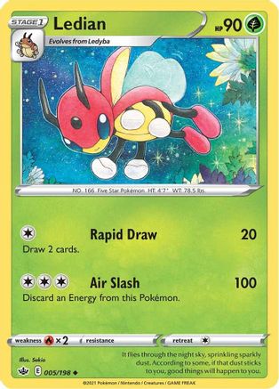 Image of Ledian (005/198) [Sword & Shield: Chilling Reign]
