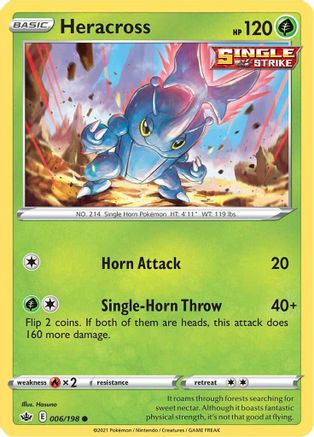 Image of Heracross (006/198) [Sword & Shield: Chilling Reign]