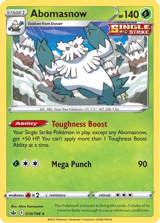 Image of Abomasnow (010/198) [Sword & Shield: Chilling Reign]