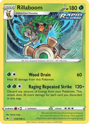 Image of Rillaboom (018/198) [Sword & Shield: Chilling Reign]