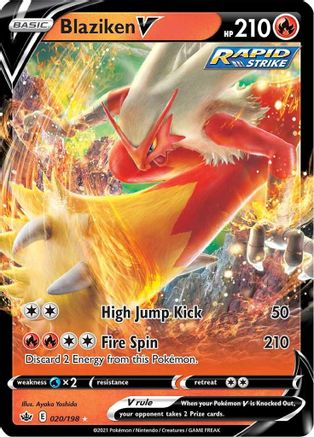 Image of Blaziken V (020/198) [Sword & Shield: Chilling Reign]