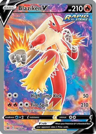 Image of Blaziken V (161/198) [Sword & Shield: Chilling Reign]
