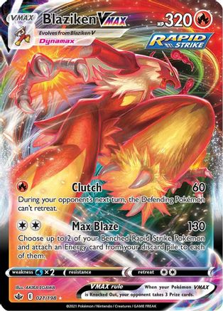 Image of Blaziken VMAX (021/198) [Sword & Shield: Chilling Reign]