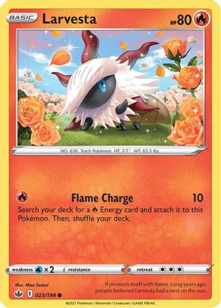 Image of Larvesta (023/198) [Sword & Shield: Chilling Reign]