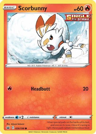 Image of Scorbunny (026/198) [Sword & Shield: Chilling Reign]