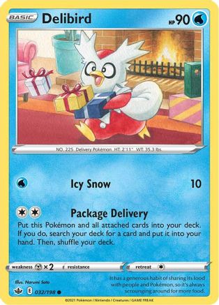 Image of Delibird (032/198) [Sword & Shield: Chilling Reign]