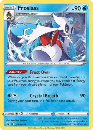 Image of Froslass (036/198) [Sword & Shield: Chilling Reign]