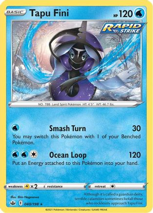 Image of Tapu Fini (040/198) [Sword & Shield: Chilling Reign]