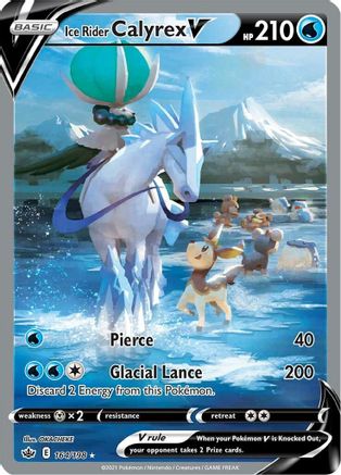 Image of Ice Rider Calyrex V (164/198) [Sword & Shield: Chilling Reign]