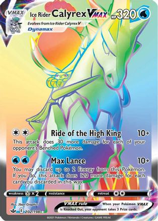 Image of Ice Rider Calyrex VMAX (202/198) [Sword & Shield: Chilling Reign]