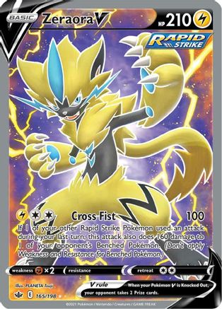 Image of Zeraora V (165/198) [Sword & Shield: Chilling Reign]