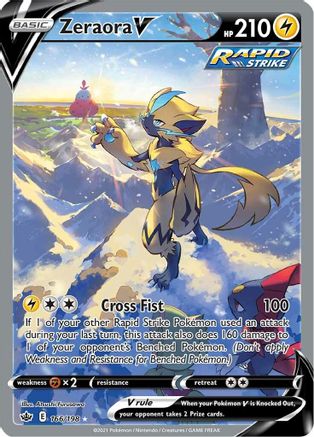 Image of Zeraora V (166/198) [Sword & Shield: Chilling Reign]