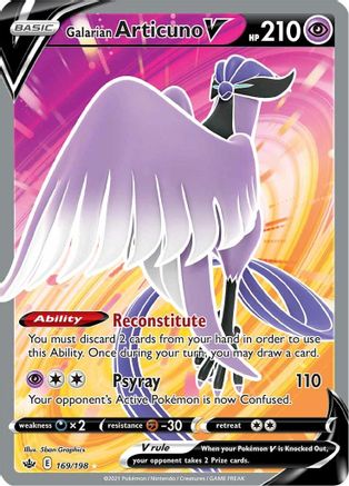 Image of Galarian Articuno V (169/198) [Sword & Shield: Chilling Reign]
