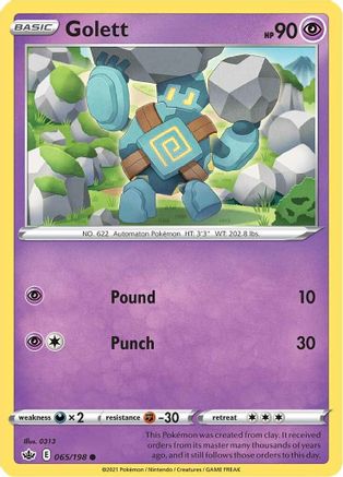 Image of Golett (065/198) [Sword & Shield: Chilling Reign]