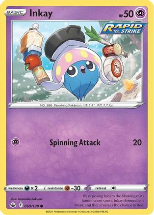 Image of Inkay (069/198) [Sword & Shield: Chilling Reign]