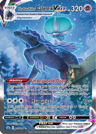 Image of Shadow Rider Calyrex VMAX (205/198) [Sword & Shield: Chilling Reign]
