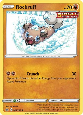 Image of Rockruff (086/198) [Sword & Shield: Chilling Reign]