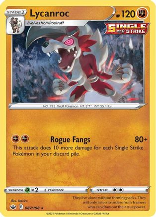 Image of Lycanroc (087/198) [Sword & Shield: Chilling Reign]