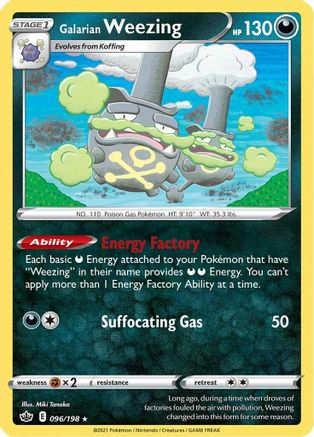 Image of Galarian Weezing (096/198) [Sword & Shield: Chilling Reign]