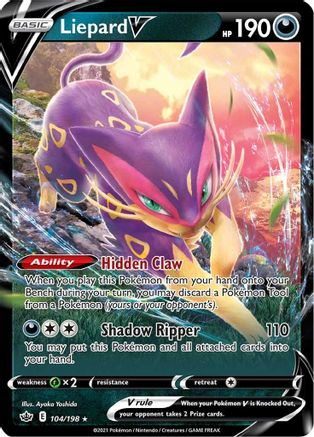 Image of Liepard V (104/198) [Sword & Shield: Chilling Reign]