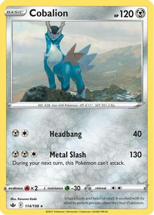 Image of Cobalion (114/198) [Sword & Shield: Chilling Reign]
