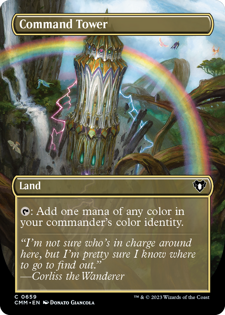 Image of Command Tower (Borderless Alternate Art) [Commander Masters]