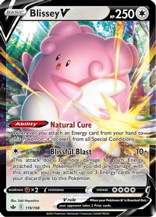 Image of Blissey V (119/198) [Sword & Shield: Chilling Reign]