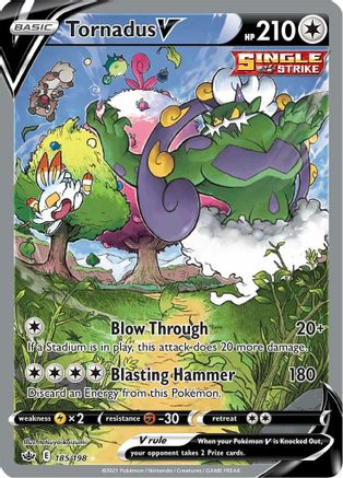 Image of Tornadus V (185/198) [Sword & Shield: Chilling Reign]