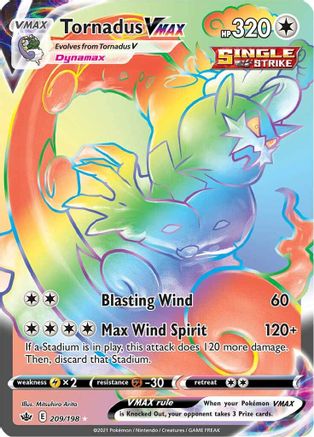 Image of Tornadus VMAX (209/198) [Sword & Shield: Chilling Reign]