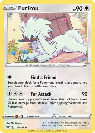 Image of Furfrou (126/198) [Sword & Shield: Chilling Reign]