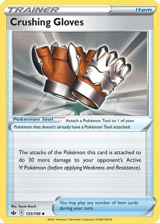Image of Crushing Gloves (133/198) [Sword & Shield: Chilling Reign]