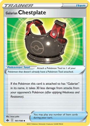 Image of Galarian Chestplate (141/198) [Sword & Shield: Chilling Reign]