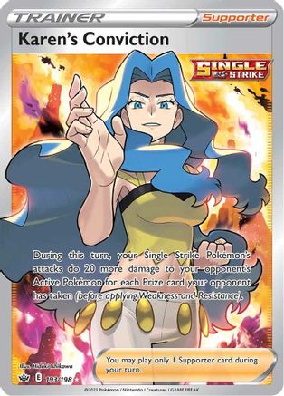Image of Karen's Conviction (193/198) [Sword & Shield: Chilling Reign]