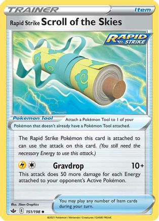 Image of Rapid Strike Scroll of the Skies (151/198) [Sword & Shield: Chilling Reign]