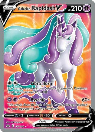 Image of Galarian Rapidash V (167/198) [Sword & Shield: Chilling Reign]