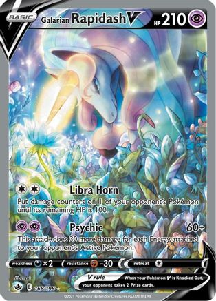 Image of Galarian Rapidash V (168/198) [Sword & Shield: Chilling Reign]